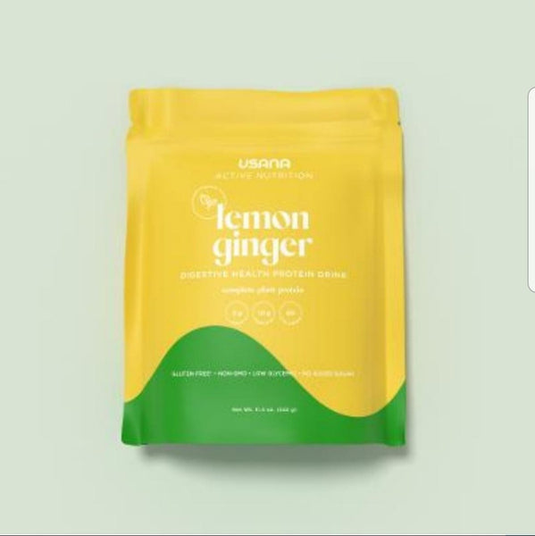 USANA Digestive Health Protein Drink - Lemon Ginger (28 Single-Serving Packets)